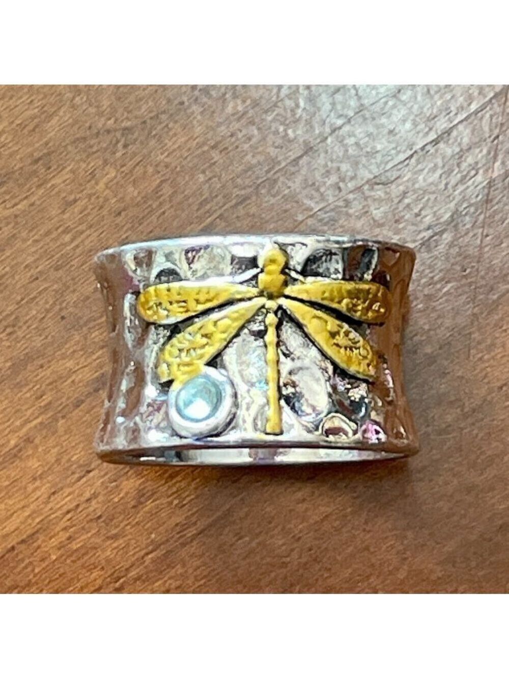 Boho Ring Dragonfly Funky and Chunky #771